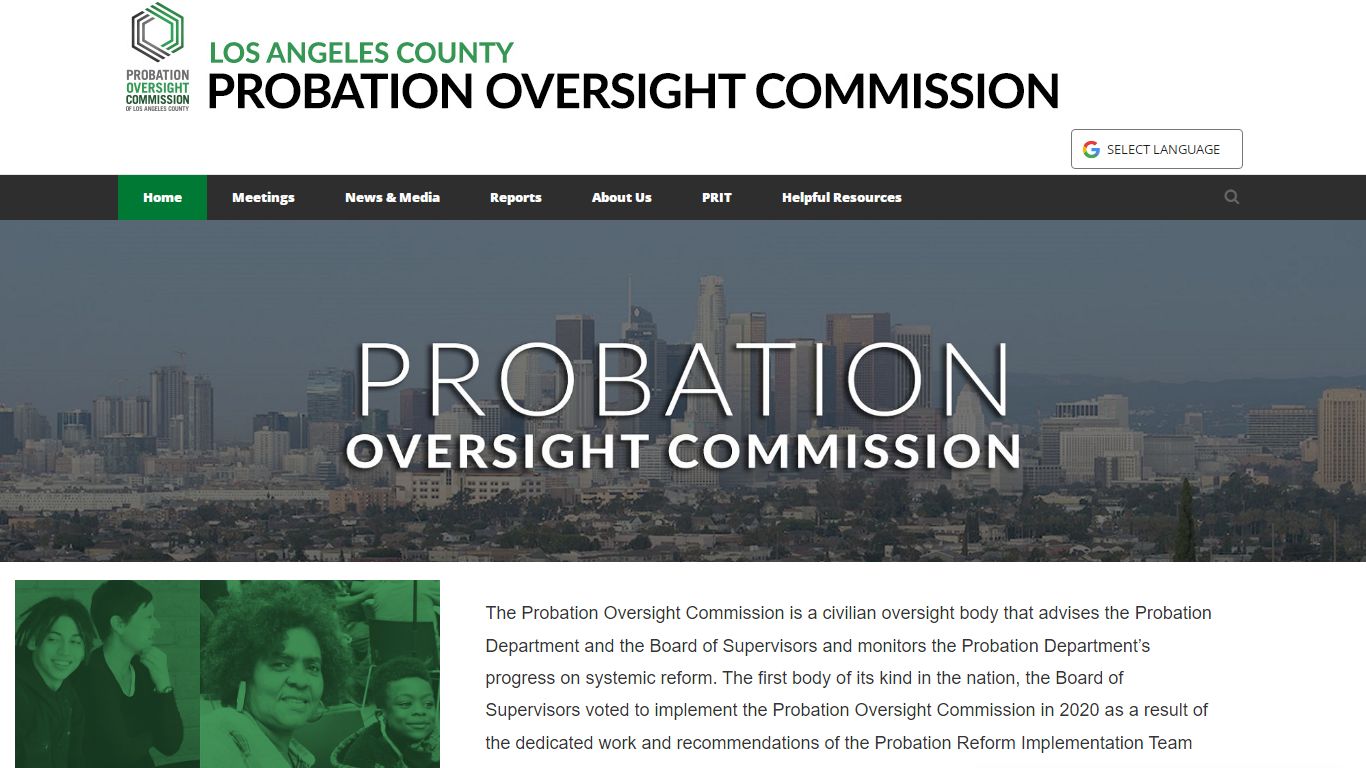 Probation Oversight Commission > Home - Los Angeles County, California