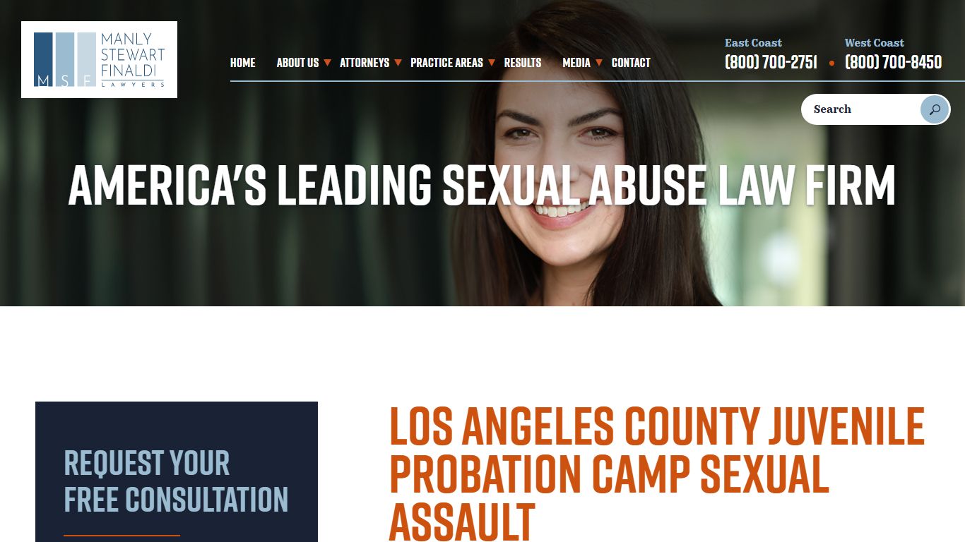 Los Angeles County Juvenile Probation Camp Sexual Assault